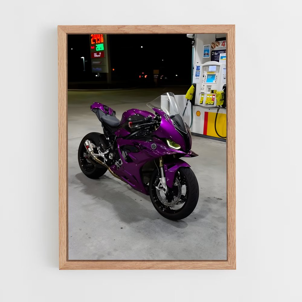 Poster Route 66 Violette – affiche Beta (vue 4)
